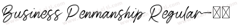 Business Penmanship Regular字体转换